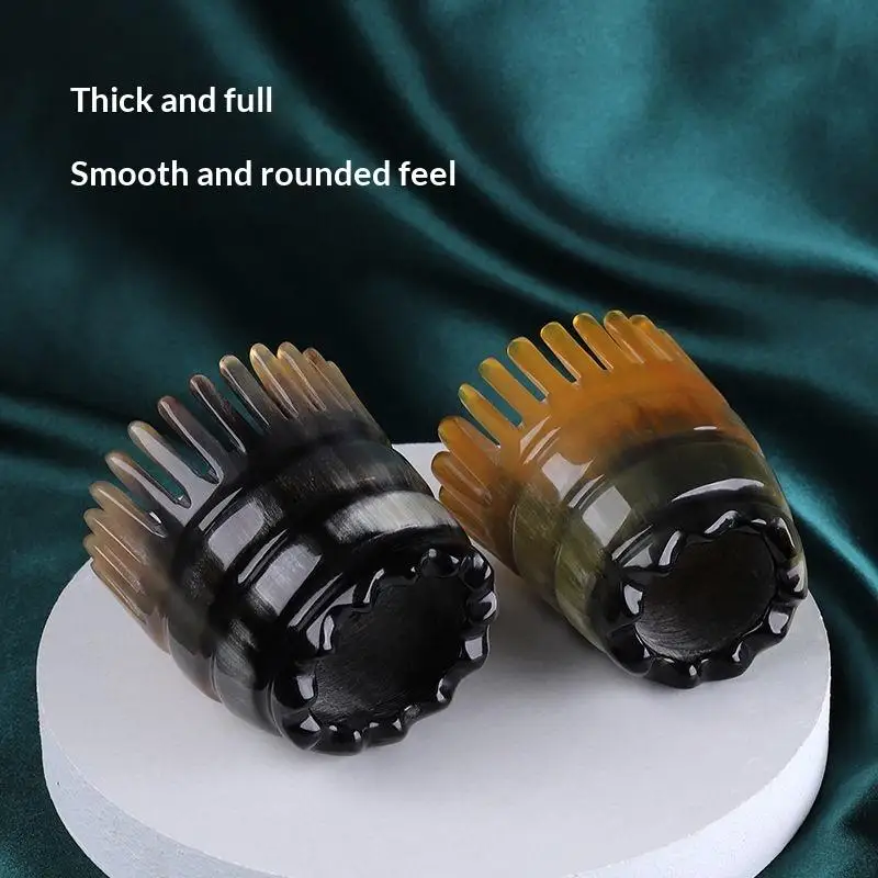Scalp Massager Comb Buffalo Horn Dual Side Fine Tooth Detangler For Hair Growth Styling Acupressure Head Massage Women Men
Scalp Massager Comb Buffalo Horn Dual Side Fine Tooth Detangler For Hair Growth Styling Acupressure Head Massage Women Men
