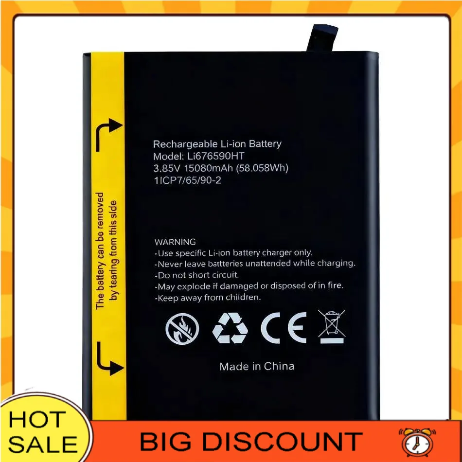 Reliable Replacement Mobile Phone Battery 15080Mah For Blackview BV9300 Li676590ht
Reliable Replacement Mobile Phone Battery 15080Mah For Blackview BV9300 Li676590ht