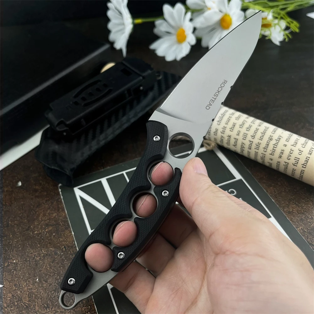 Компактный прямой нож Asura с защитным чехлом, рукоять G10, для повседневного ношения
Компактный прямой нож Asura с защитным чехлом, рукоять G10, для повседневного ношения