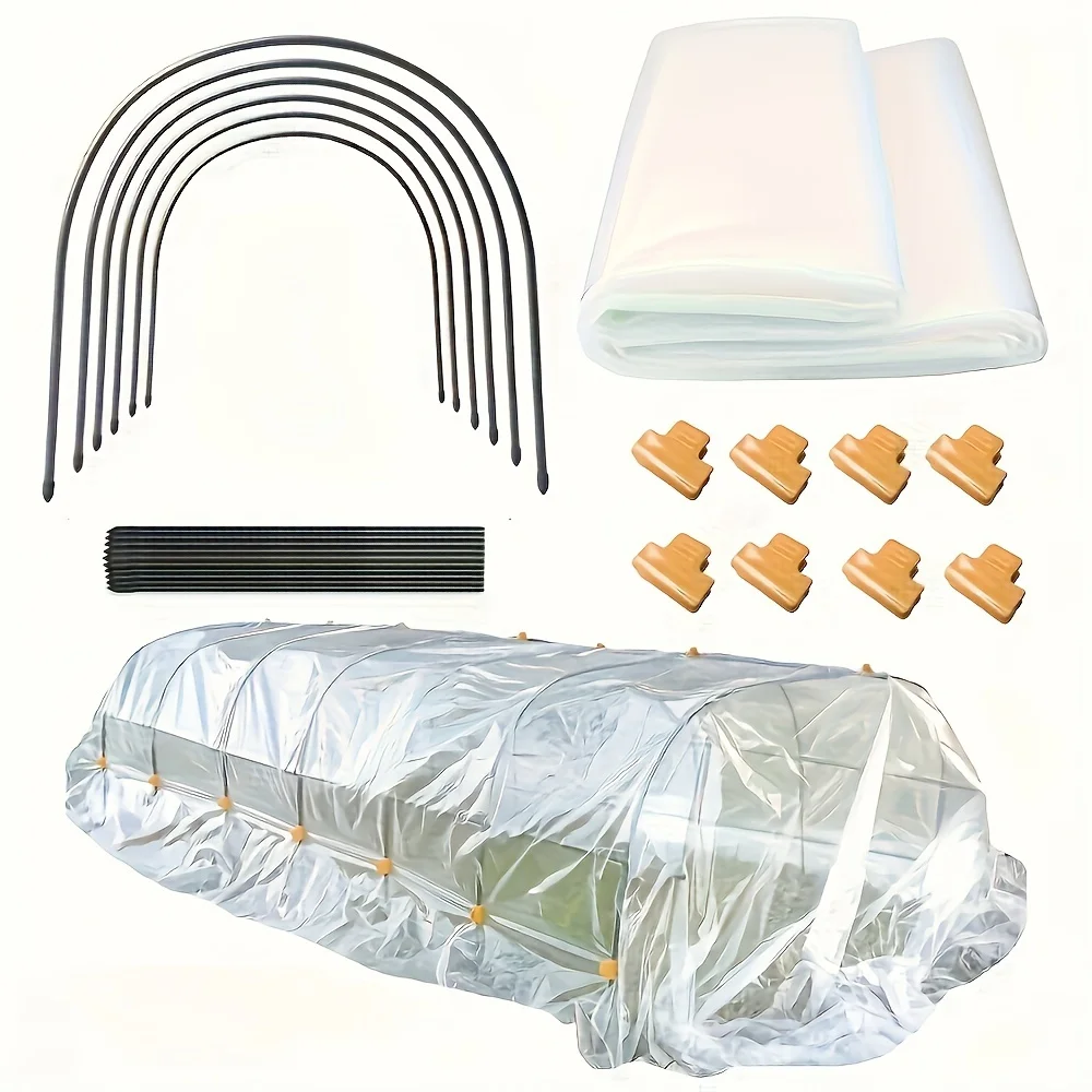 Garden Tunnel Greenhouse hoops, Hoops Plant Cover, PE Film Tunnel for Outdoor Planting, Greenhouse Kits to Build
Garden Tunnel Greenhouse hoops, Hoops Plant Cover, PE Film Tunnel for Outdoor Planting, Greenhouse Kits to Build