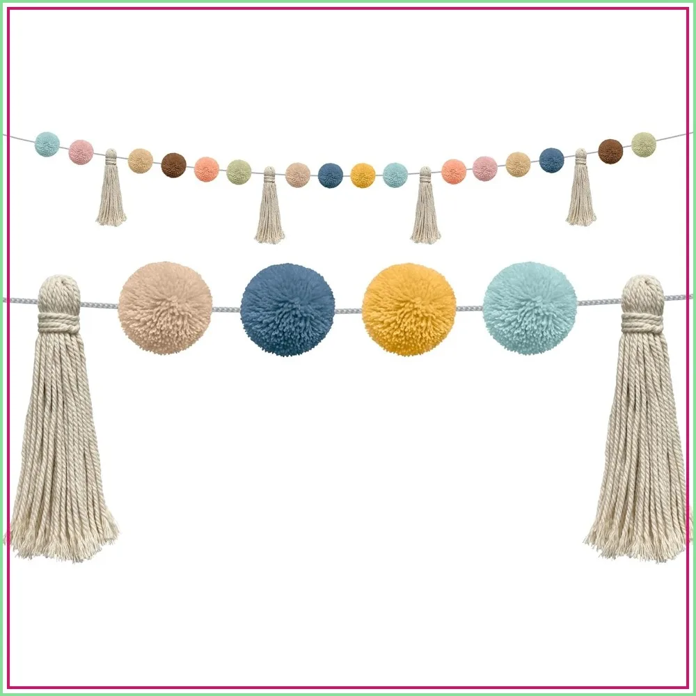 Welcome Pom-Poms and Tassels Garland for Classroom Decor
Welcome Pom-Poms and Tassels Garland for Classroom Decor