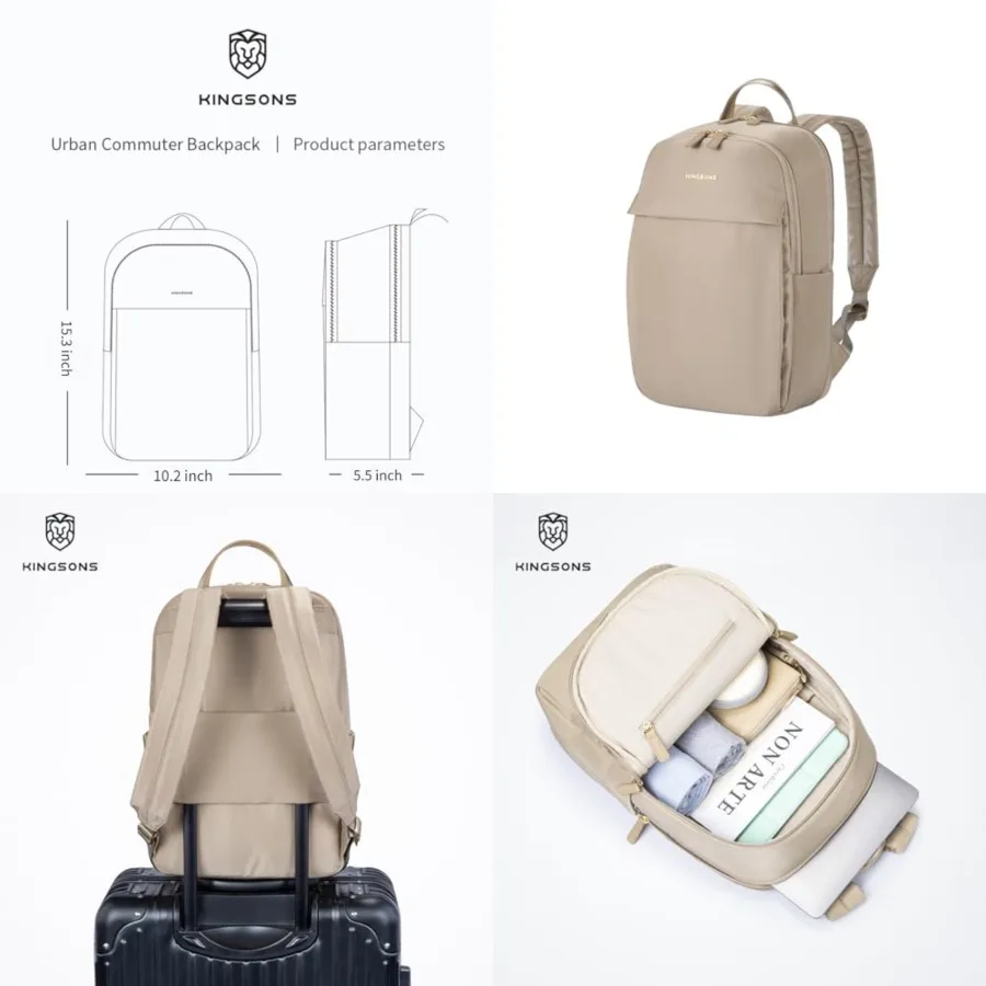 Slim Travel Backpack With Luggage Strap, Black Business Backpack, Waterproof Nylon Commuter Bag for Work and Travel, Hiking, Re
Slim Travel Backpack With Luggage Strap, Black Business Backpack, Waterproof Nylon Commuter Bag for Work and Travel, Hiking, Re