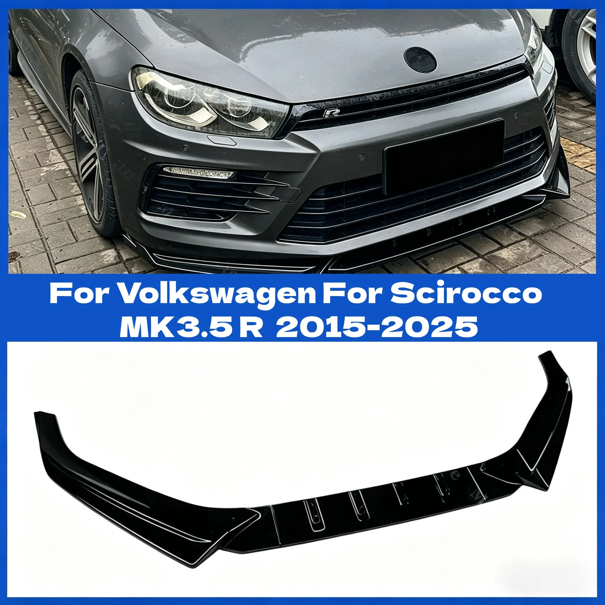 Facelift Front Bumper Lip Splitter Spoiler Lower Diffuser Guard Body Kit Tuning For Volkswagen For Scirocco MK3.5 R 2015-2025
Facelift Front Bumper Lip Splitter Spoiler Lower Diffuser Guard Body Kit Tuning For Volkswagen For Scirocco MK3.5 R 2015-2025