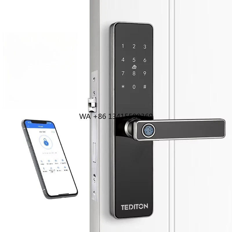 TEDITON Serure de Porte Inteligente Smart Lock for Gate Wood Door Aluminum Alloy Keyless Fingerprint Smart Door Lock
TEDITON Serure de Porte Inteligente Smart Lock for Gate Wood Door Aluminum Alloy Keyless Fingerprint Smart Door Lock