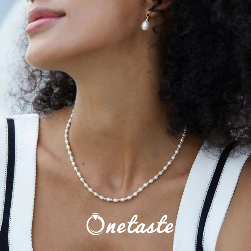 Natural Freshwater Pearl S925 Silver Gold Plated Beads Strand Chain Necklace For Women French Chic Chokers Necklaces 2023 New
Natural Freshwater Pearl S925 Silver Gold Plated Beads Strand Chain Necklace For Women French Chic Chokers Necklaces 2023 New