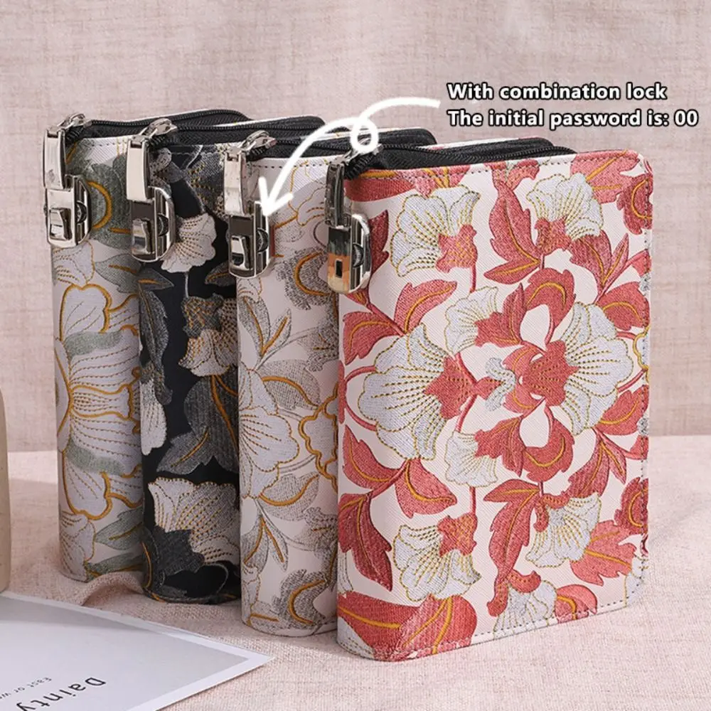 PU Leather Money Savings Binder Peony Pattern with Password Lock Cash Storage Book 100 Pockets Large Capacity Savings Binder
PU Leather Money Savings Binder Peony Pattern with Password Lock Cash Storage Book 100 Pockets Large Capacity Savings Binder