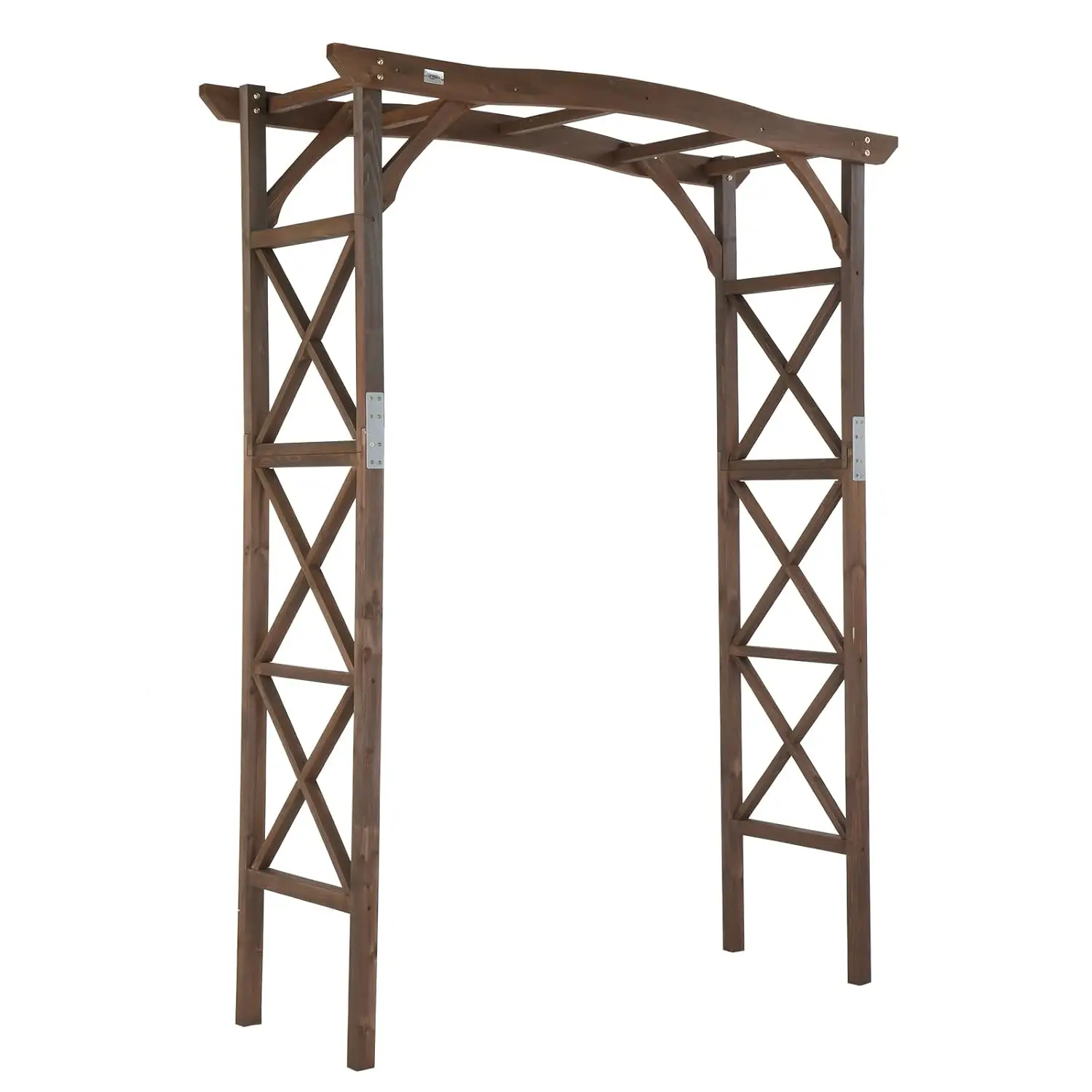 Wooden Garden Arbor 6.6ft Wedding Backdrop Plant Climbing Trellis Christmas Pergola Lawn, Customized
Wooden Garden Arbor 6.6ft Wedding Backdrop Plant Climbing Trellis Christmas Pergola Lawn, Customized