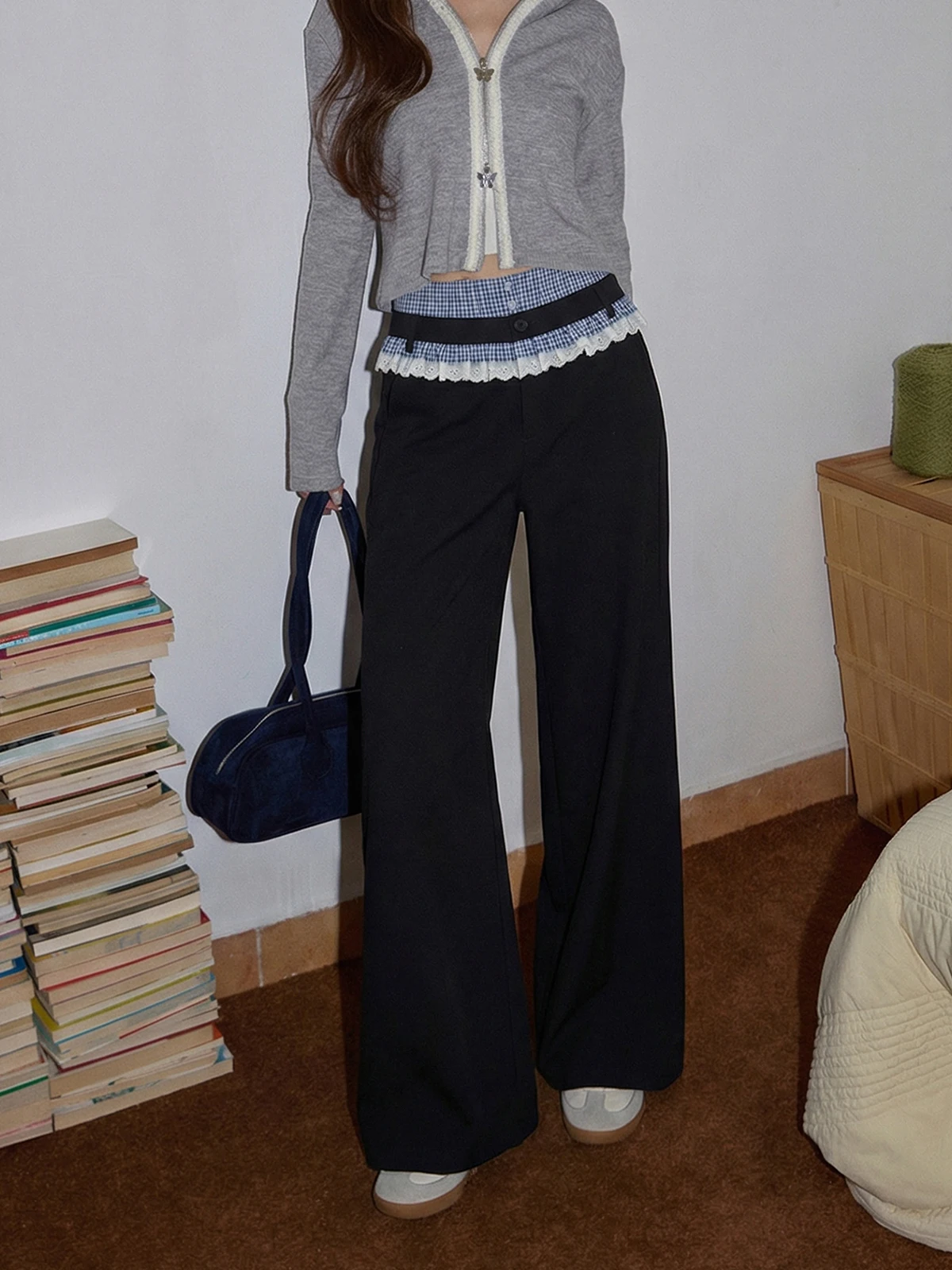 Mening Spliced Lace Pants Women's Spring New Style INS Double Waist Head Fake Two-Piece Suit Straight Leg Loose Casual Pants
Mening Spliced Lace Pants Women's Spring New Style INS Double Waist Head Fake Two-Piece Suit Straight Leg Loose Casual Pants
