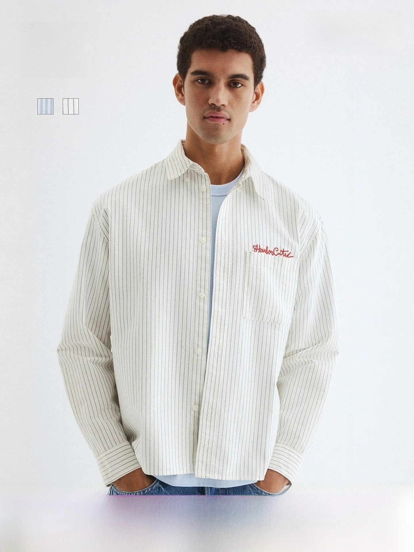 Loose Fit Men's Oxford Shirt Button down Square Collar Long Sleeve Casual Wear H&M 1302598 Daily Wear Regular Length
Loose Fit Men's Oxford Shirt Button down Square Collar Long Sleeve Casual Wear H&M 1302598 Daily Wear Regular Length