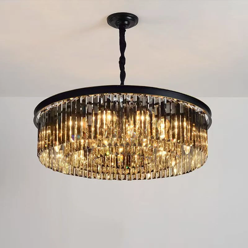 Nordic Luxury Crystal Chandelier K9 Lustrous Smoke Grey Transparent E14 Bulb for Living Room And Dining Room Lighting
Nordic Luxury Crystal Chandelier K9 Lustrous Smoke Grey Transparent E14 Bulb for Living Room And Dining Room Lighting