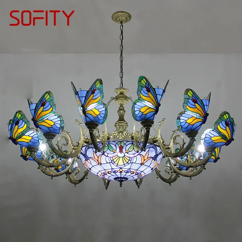 SOFITY Butterfly Chandelier Luxury Art Living Room Restaurant Bedroom Villa Hotel Cafe Bar KTV Club Color Glass Pendant Light
SOFITY Butterfly Chandelier Luxury Art Living Room Restaurant Bedroom Villa Hotel Cafe Bar KTV Club Color Glass Pendant Light