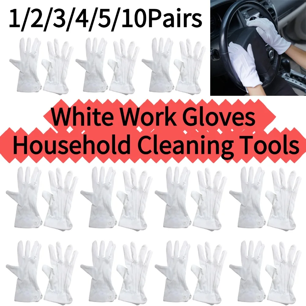 2026 White Work Gloves Men Women Etiquette Reception Honor Guard Ceremonial High Stretch Gloves Household Cleaning Tools
2026 White Work Gloves Men Women Etiquette Reception Honor Guard Ceremonial High Stretch Gloves Household Cleaning Tools