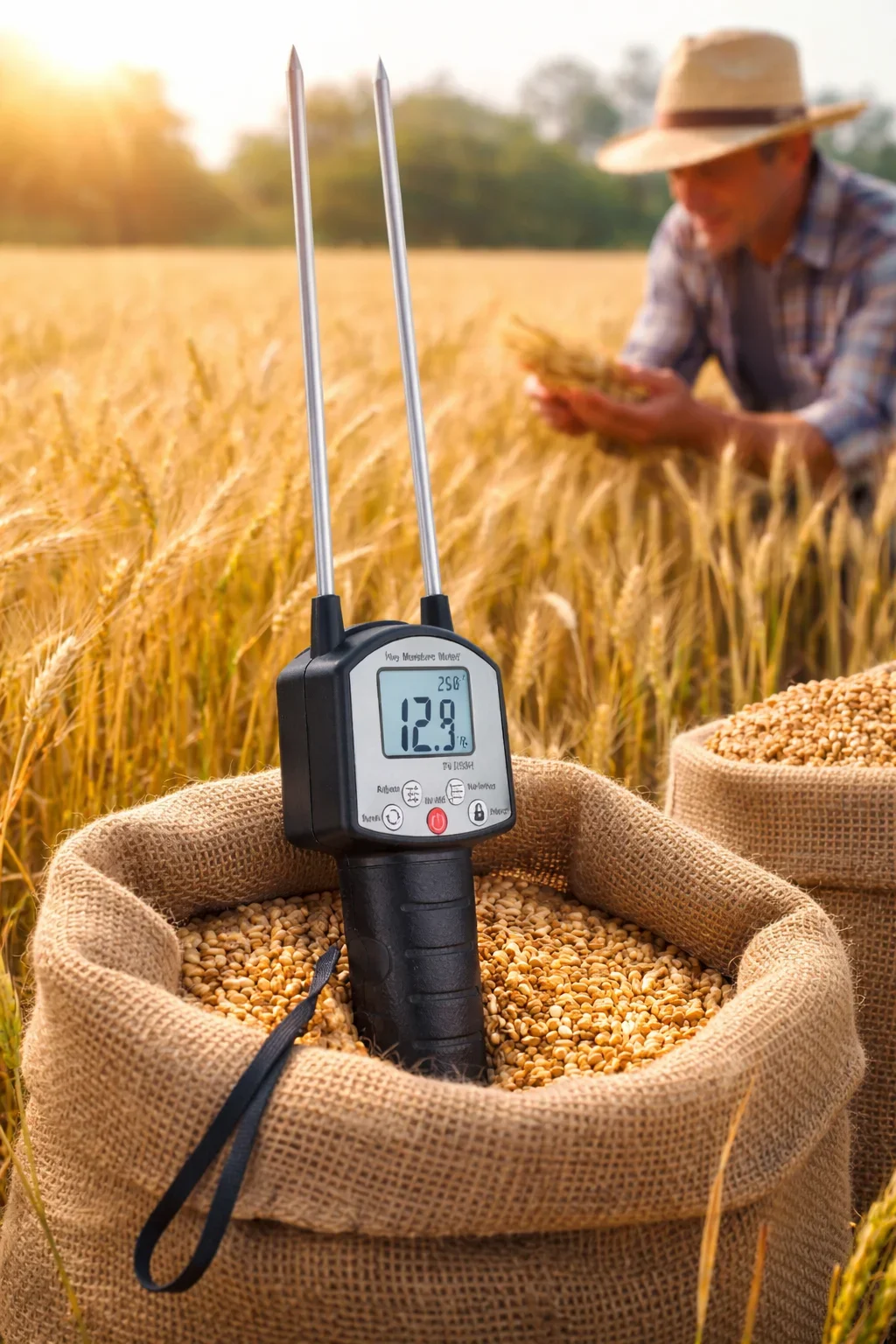 Portable Hay Moisture Meter Digital LCD Hay Humidity Detector with Auto Temperature Compensation for Grass Straw Feed
Portable Hay Moisture Meter Digital LCD Hay Humidity Detector with Auto Temperature Compensation for Grass Straw Feed