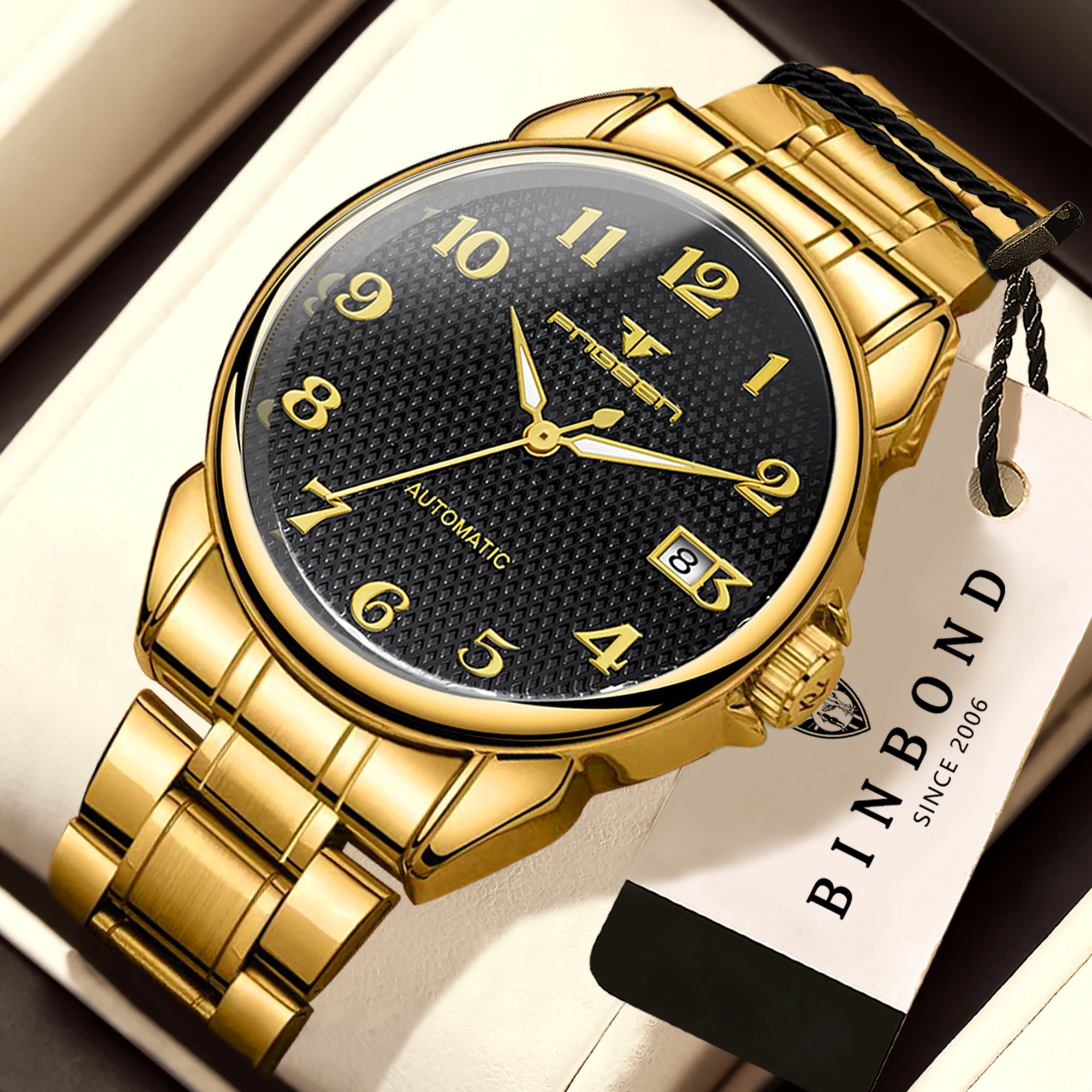BINBOND precise tourbillon mechanical watches for men luxury luminous waterproof auto date sturdy automatic men's watch reloj
BINBOND precise tourbillon mechanical watches for men luxury luminous waterproof auto date sturdy automatic men's watch reloj