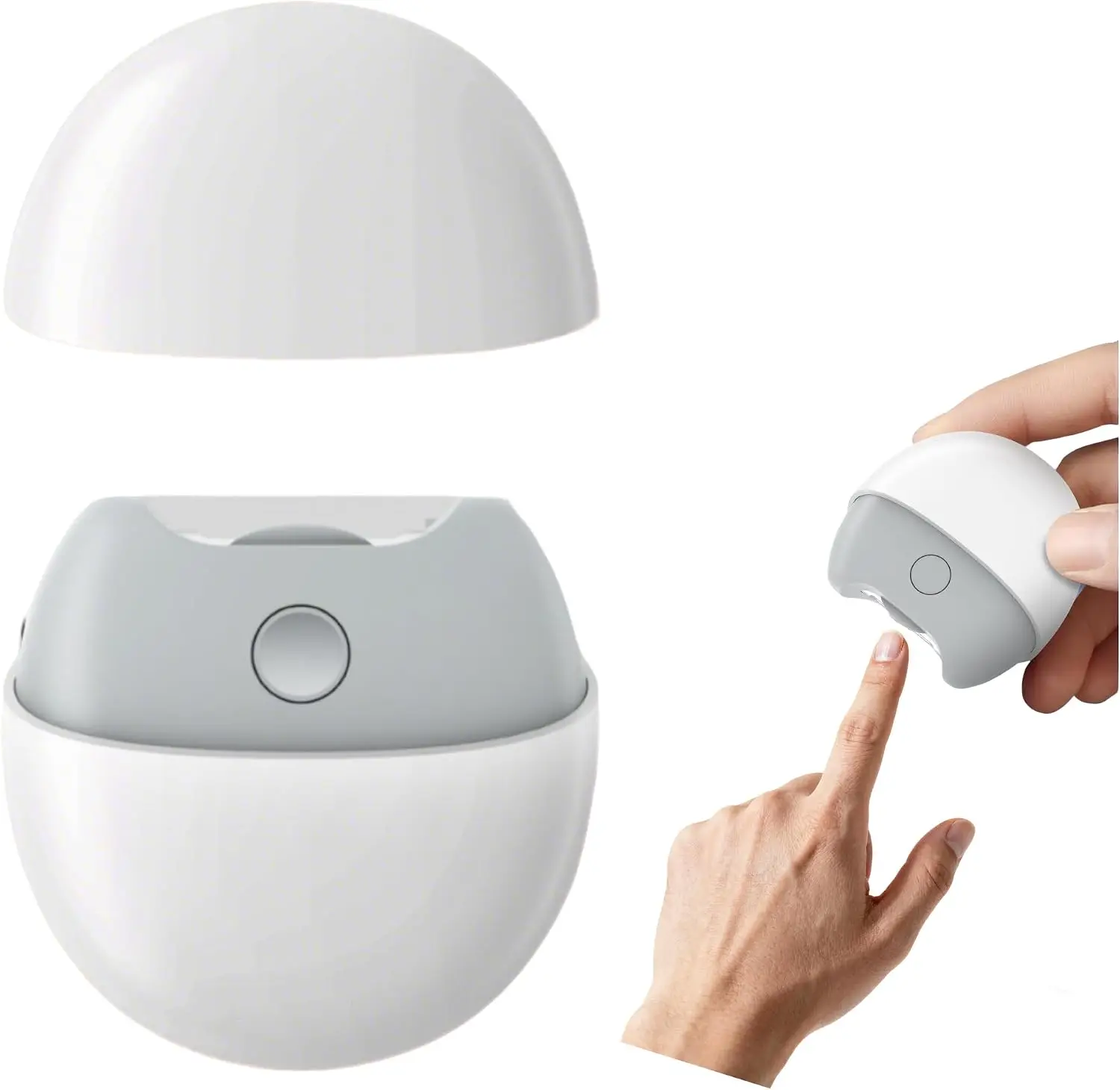 This USB rechargeable electric nail trimmer is equipped with auxiliary lighting and a magnetic lid. It comes with a built-in container to collect nail debris during use.
This USB rechargeable electric nail trimmer is equipped with auxiliary lighting and a magnetic lid. It comes with a built-in container to collect nail debris during use.