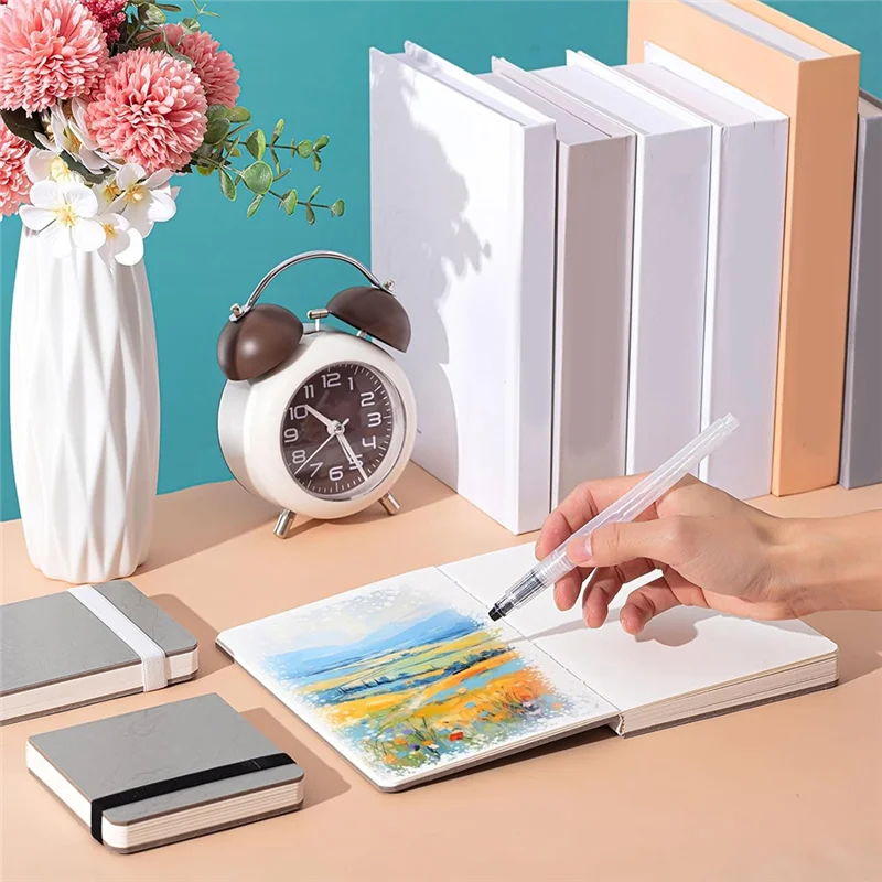 F-3C 3 Pcs Watercolor Paper Sketchbook With 6 Pcs Watercolor Brush Pens 3 Size Watercolor Journal 300GSM Cotton Paper
F-3C 3 Pcs Watercolor Paper Sketchbook With 6 Pcs Watercolor Brush Pens 3 Size Watercolor Journal 300GSM Cotton Paper