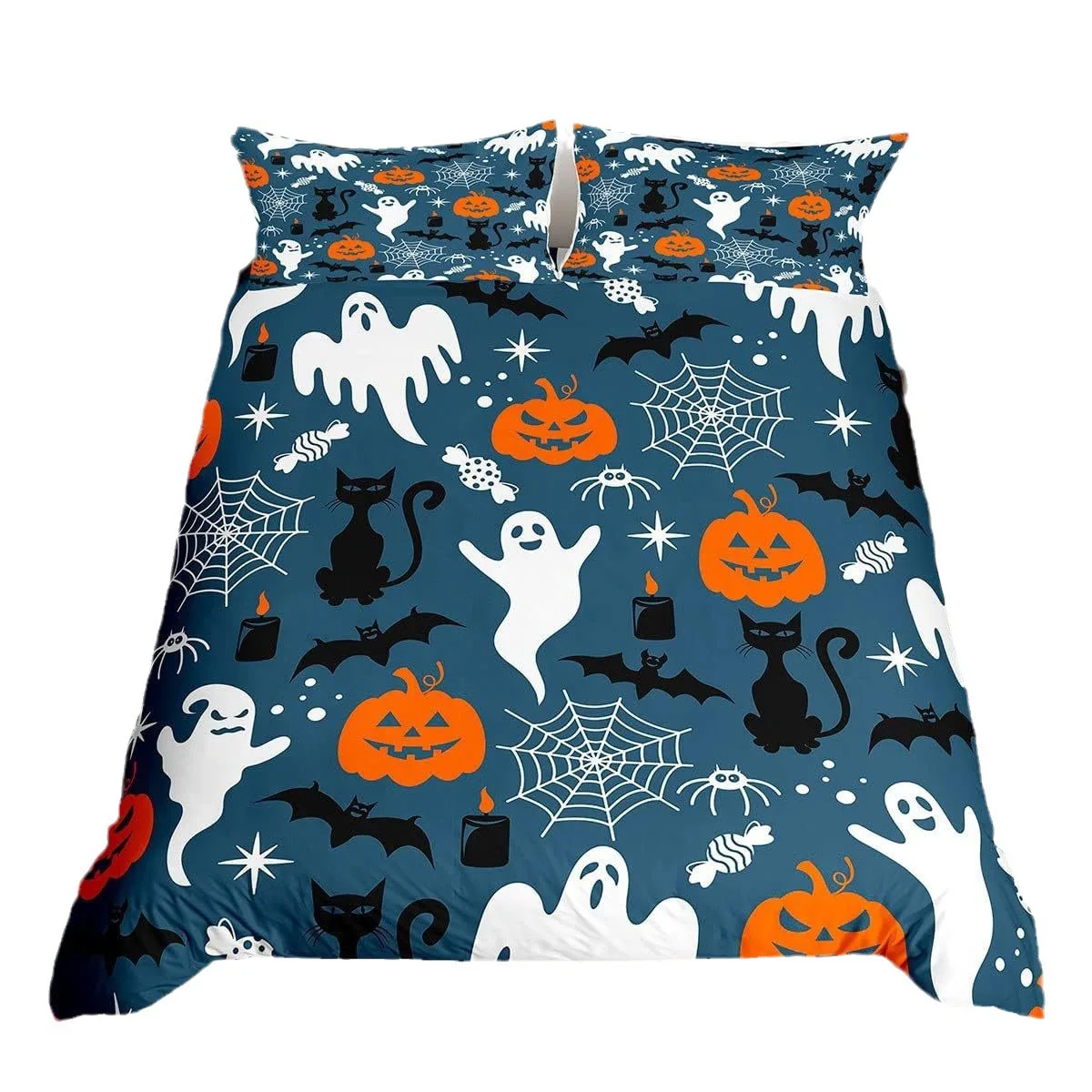 New Halloween Bedding Set Pumpkin Bat Duvet Cover Set With Pillowcases 2/3pcs Halloween Horror Quilt cover Single Double Large
New Halloween Bedding Set Pumpkin Bat Duvet Cover Set With Pillowcases 2/3pcs Halloween Horror Quilt cover Single Double Large