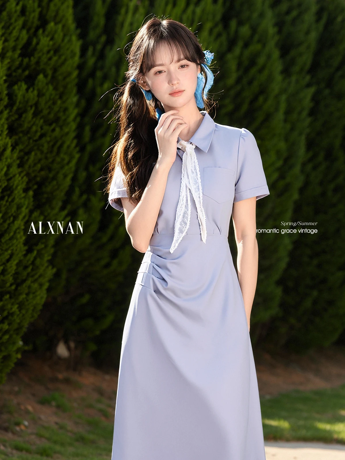 ALXNAN Women's Long Dress Elegant Polo Collar Light Purple Dress Summer Office Lady Holiday A-line Casual Clothing New DYL661884
ALXNAN Women's Long Dress Elegant Polo Collar Light Purple Dress Summer Office Lady Holiday A-line Casual Clothing New DYL661884