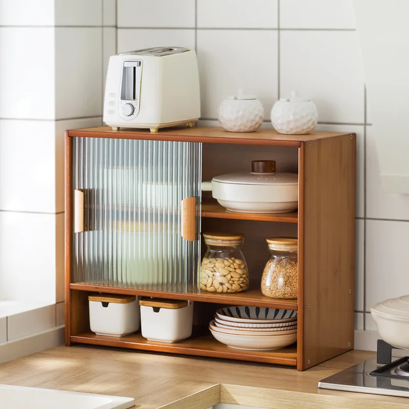Kitchen glass door storage cabinet countertop multi-layer dust rack for seasonings, dishes, multi-functional storage cabinet
Kitchen glass door storage cabinet countertop multi-layer dust rack for seasonings, dishes, multi-functional storage cabinet