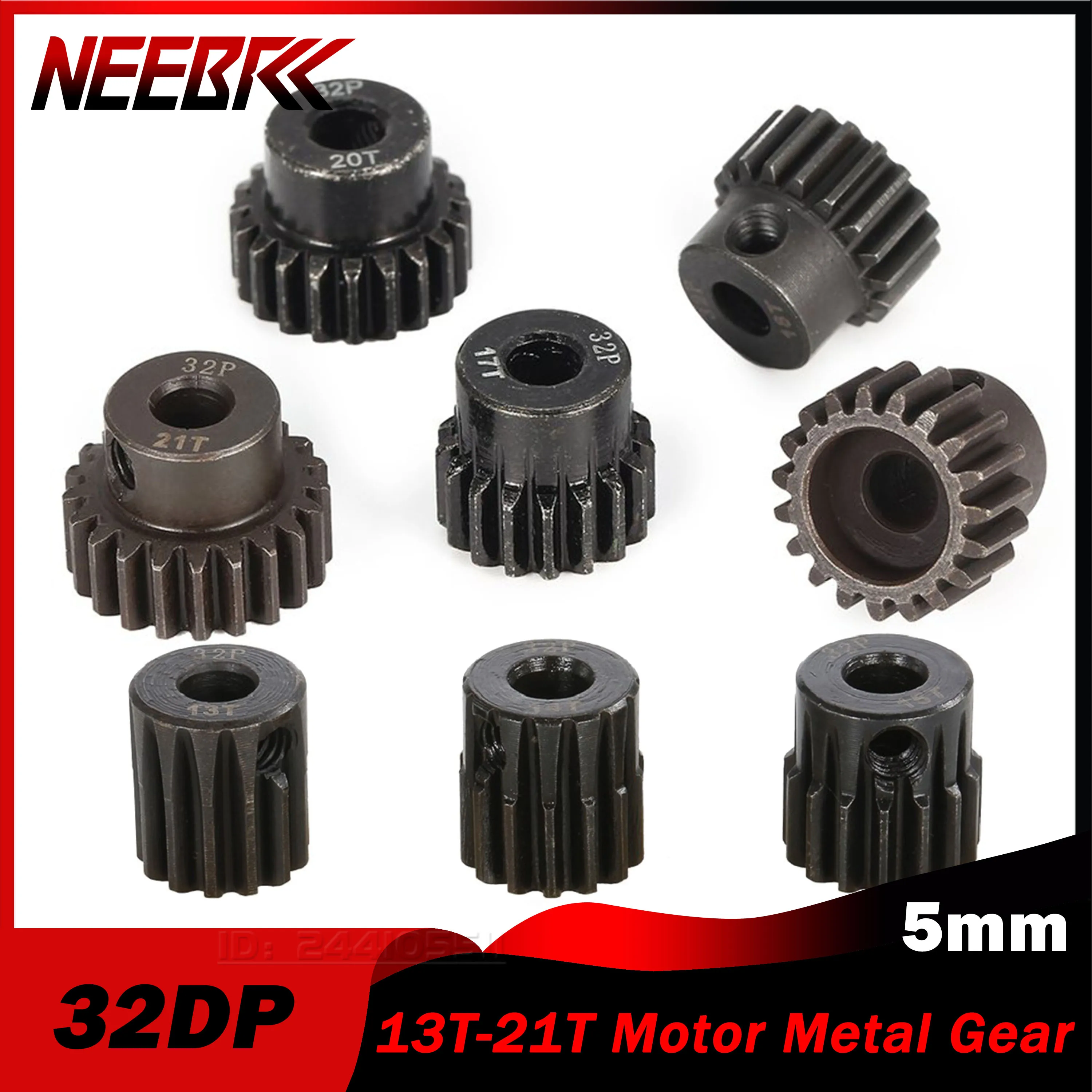 32DP 5mm 13T 14T 15T 16T 17T 18T 19T 20T 21T Metal Pinion Motor Gear for 1/8 1/10 RC Model Car Wltoys Brushed Brushless Toy Part
32DP 5mm 13T 14T 15T 16T 17T 18T 19T 20T 21T Metal Pinion Motor Gear for 1/8 1/10 RC Model Car Wltoys Brushed Brushless Toy Part