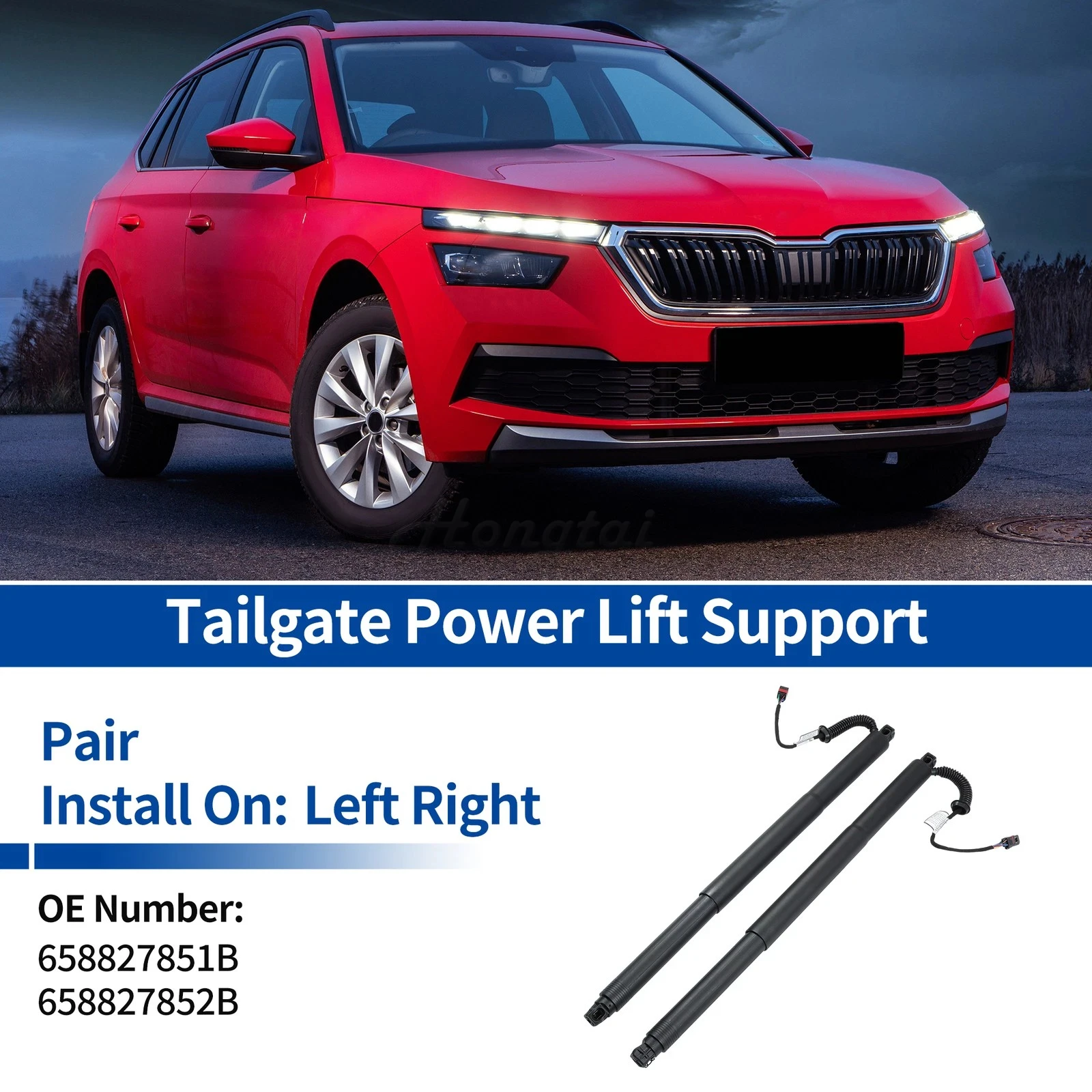 Rear Tailgate Lift Support For Skoda Kamiq 2019 2020 2021,Tailgate Strut Electric Support Struts 658827851B 658827852B
Rear Tailgate Lift Support For Skoda Kamiq 2019 2020 2021,Tailgate Strut Electric Support Struts 658827851B 658827852B