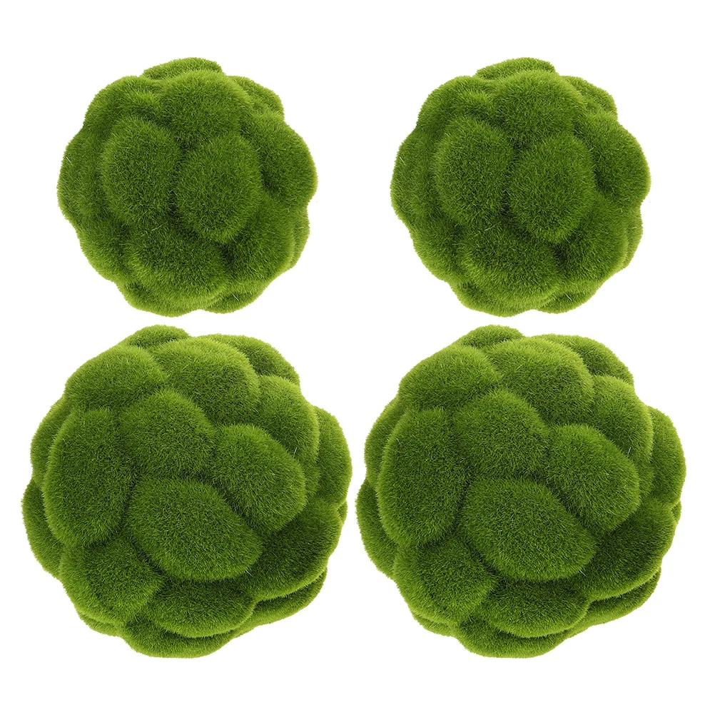 4pcs Faux Moss Ball Artificial Green Plants Decorative Spheres For Home Wedding Centerpiece Display Garden Tables Outdoors
4pcs Faux Moss Ball Artificial Green Plants Decorative Spheres For Home Wedding Centerpiece Display Garden Tables Outdoors