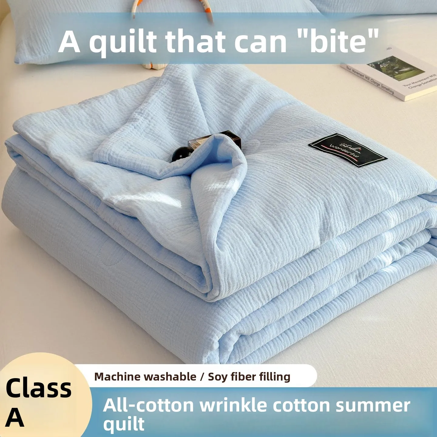 A-Class Maternity Summer Quilt Double Layered Crepe Fabric Air Conditioner Compatible Machine Washable Fiber Filled Bed Cover
A-Class Maternity Summer Quilt Double Layered Crepe Fabric Air Conditioner Compatible Machine Washable Fiber Filled Bed Cover