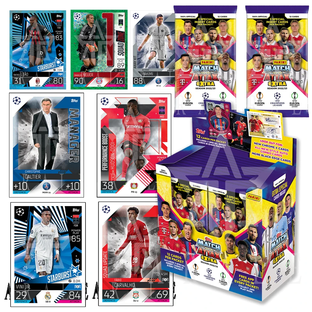 Panini 2023 Champions Football Match match attax extra Messi Haaland Boy's birthday Christmas present Football collectible cards
Panini 2023 Champions Football Match match attax extra Messi Haaland Boy's birthday Christmas present Football collectible cards