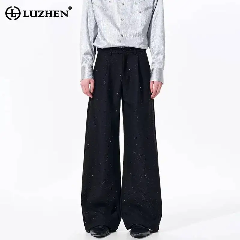 LUZHEN 2026 Spring Sequin Patchwork Loose Straight Casual Pants Men's Fashion Elegant Temperament Wide Leg Trousers Male JY6447
LUZHEN 2026 Spring Sequin Patchwork Loose Straight Casual Pants Men's Fashion Elegant Temperament Wide Leg Trousers Male JY6447