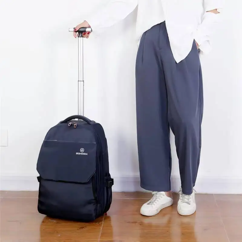 Rolling Backpack, Water Resistant Wheeled Travel Laptop Backpack, Carry on Luggage Business Bag for Men Women
Rolling Backpack, Water Resistant Wheeled Travel Laptop Backpack, Carry on Luggage Business Bag for Men Women