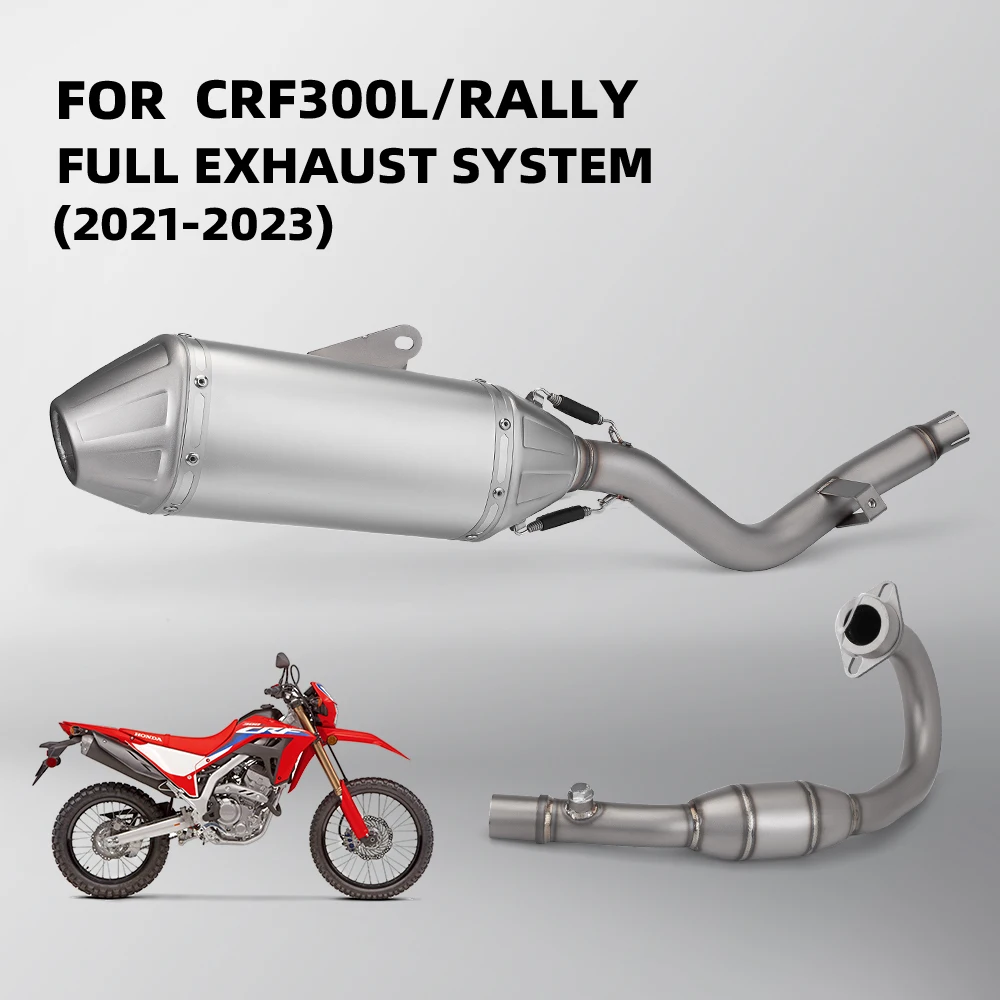 Motorcycle front exhaust pipe CRF300L 2021-2023 stainless steel and dedicated tail exhaust pipe complete system
Motorcycle front exhaust pipe CRF300L 2021-2023 stainless steel and dedicated tail exhaust pipe complete system