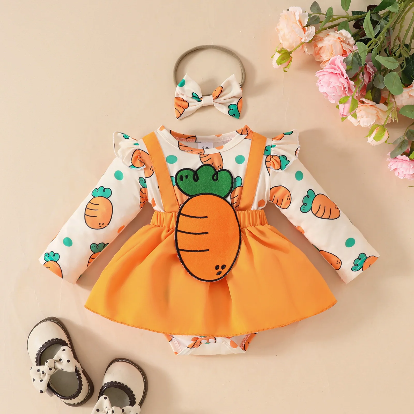 Spring Baby Clothing 0-18M 2025 European and American Newborn Easter Bodysuit Cute Carrot Toddler Girls Long sleeved One Piece
Spring Baby Clothing 0-18M 2025 European and American Newborn Easter Bodysuit Cute Carrot Toddler Girls Long sleeved One Piece