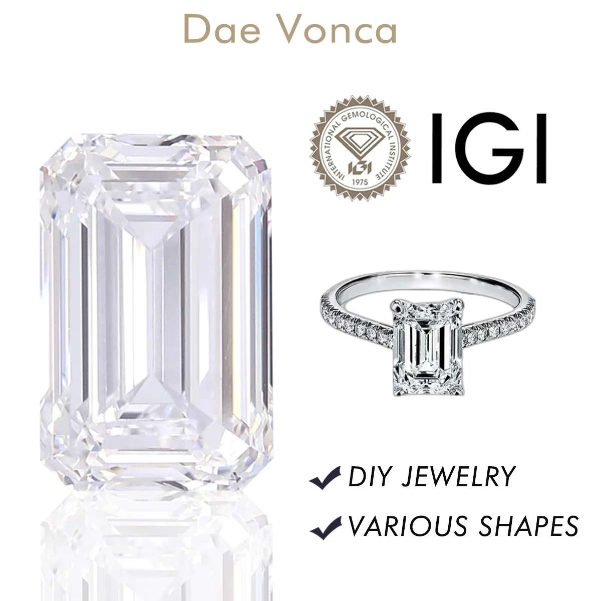 Emerald Cut Lab-Grown Diamond CVD/HPHT DEF 0.5-7.0ct Loose Diamond VS/VVS IGI Certificate Diamond For Fine Jewelry Made
Emerald Cut Lab-Grown Diamond CVD/HPHT DEF 0.5-7.0ct Loose Diamond VS/VVS IGI Certificate Diamond For Fine Jewelry Made