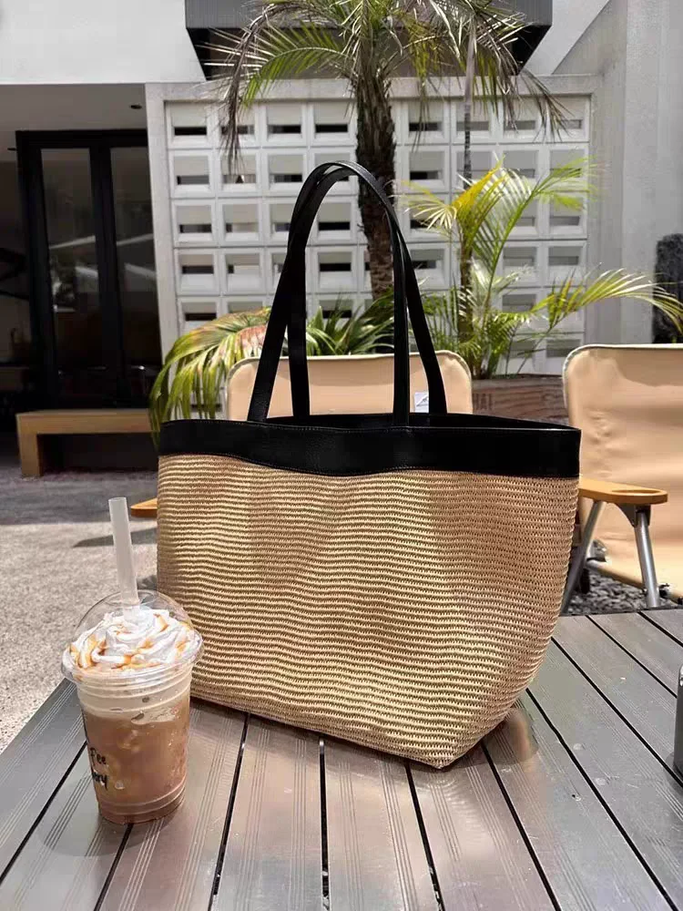 Large Capaci St Woven Tote Bag Summer Vaion Versatile Handheld Women's Bag Casual Simple Sle Woodya Brand
Large Capaci St Woven Tote Bag Summer Vaion Versatile Handheld Women's Bag Casual Simple Sle Woodya Brand