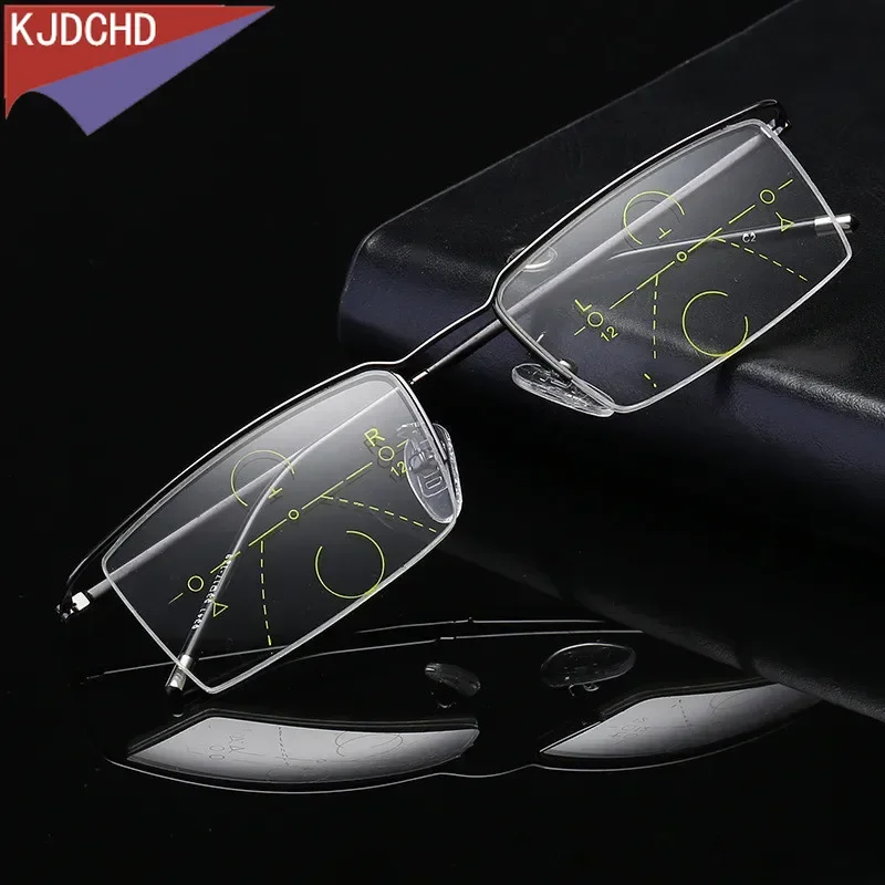 2024 New Titanium Alloy Male and Female Progressive Multi-focus Anti-blue Light UV Protective Presbyopia Half-frame Glasses
2024 New Titanium Alloy Male and Female Progressive Multi-focus Anti-blue Light UV Protective Presbyopia Half-frame Glasses