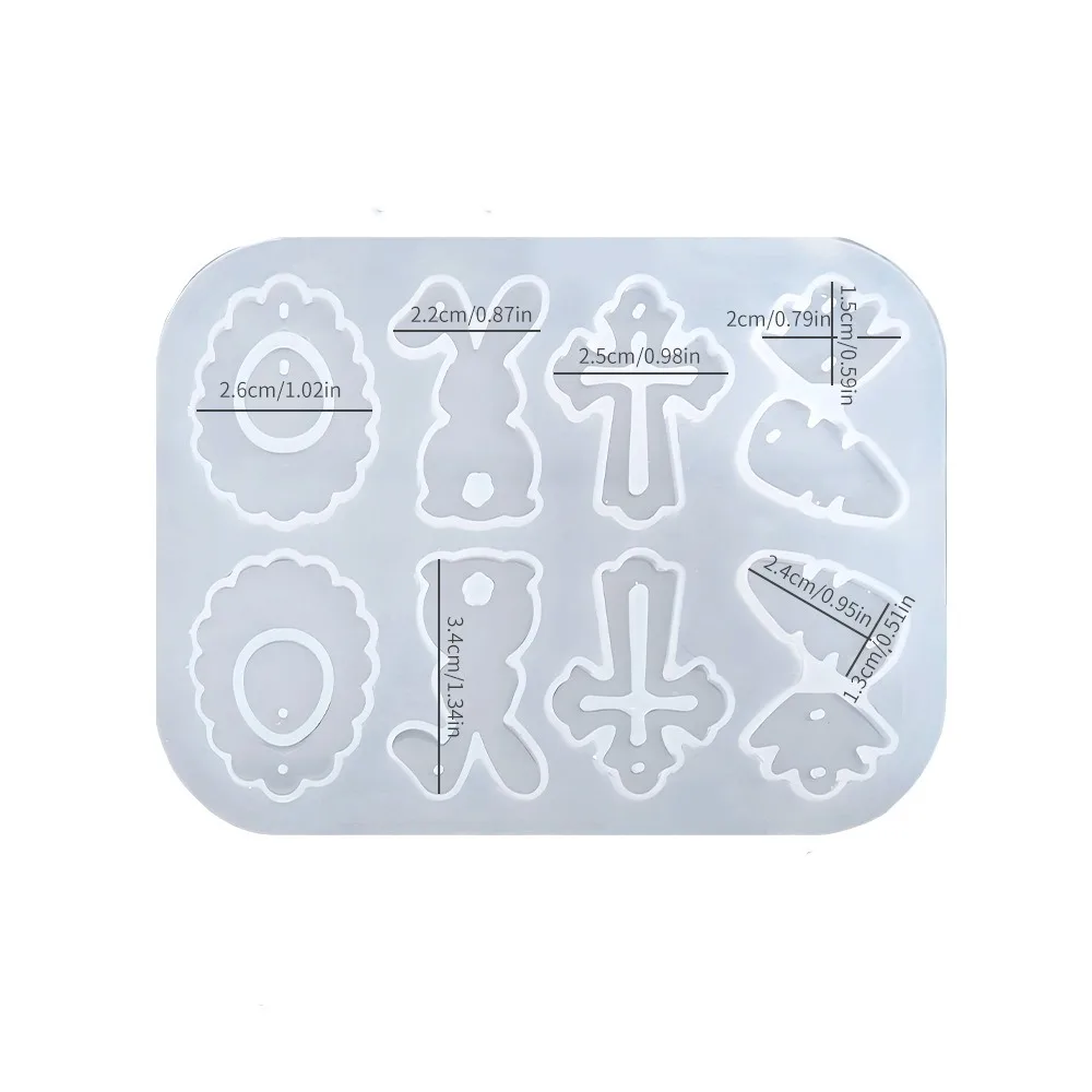 Cute Easter Silicone Mold Non-toxic DIY Crafts Earring Casting Mould Non-stick Reusable Jewelry Mould Easter Decoration
Cute Easter Silicone Mold Non-toxic DIY Crafts Earring Casting Mould Non-stick Reusable Jewelry Mould Easter Decoration