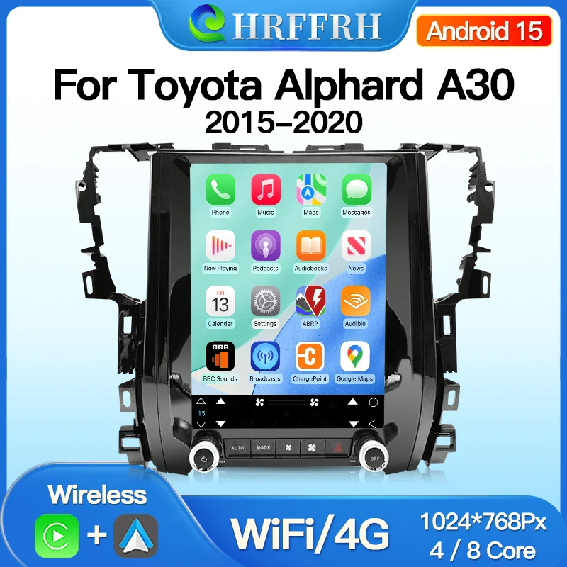 12.1" For Toyota Alphard vellfire A30 2015-2020 Multimedia Android Car Radio Tesla Style Vertical Screen Player Carplay Auto BT
12.1" For Toyota Alphard vellfire A30 2015-2020 Multimedia Android Car Radio Tesla Style Vertical Screen Player Carplay Auto BT
