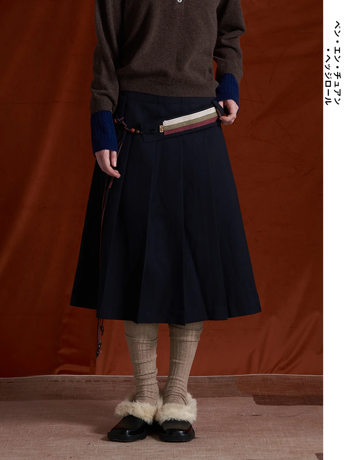 Classic Double Waist Hidden Blue Midi Skirt Half-length Pleated Skirt Hedgeroll New Style College Style Polyester Fiber Cotton
Classic Double Waist Hidden Blue Midi Skirt Half-length Pleated Skirt Hedgeroll New Style College Style Polyester Fiber Cotton