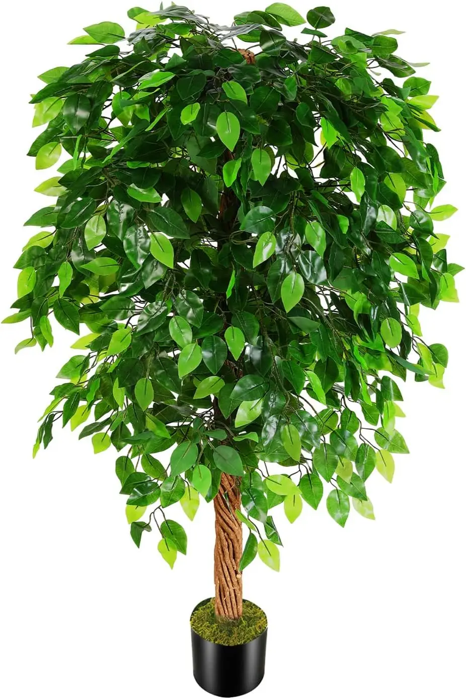 5ft Artificial Ficus Silk Tree with Plastic Pot for Indoor Outdoor Home Office Decor
5ft Artificial Ficus Silk Tree with Plastic Pot for Indoor Outdoor Home Office Decor