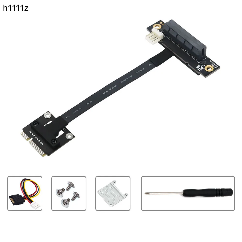 Кабель адаптера Mini PCIe-PCI-E 4X, 270 градусов, с 4-контактным разъемом питания
Кабель адаптера Mini PCIe-PCI-E 4X, 270 градусов, с 4-контактным разъемом питания