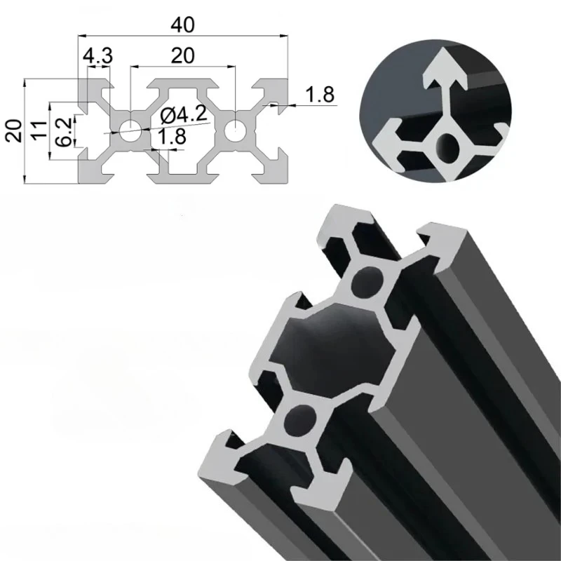 1/2Pc 2040 T / V-Slot Profile Extrusion for Aluminum for 3D Printer CNC Engraving Machine Linear Run 40mm X20MM Axis Kit Guides
1/2Pc 2040 T / V-Slot Profile Extrusion for Aluminum for 3D Printer CNC Engraving Machine Linear Run 40mm X20MM Axis Kit Guides