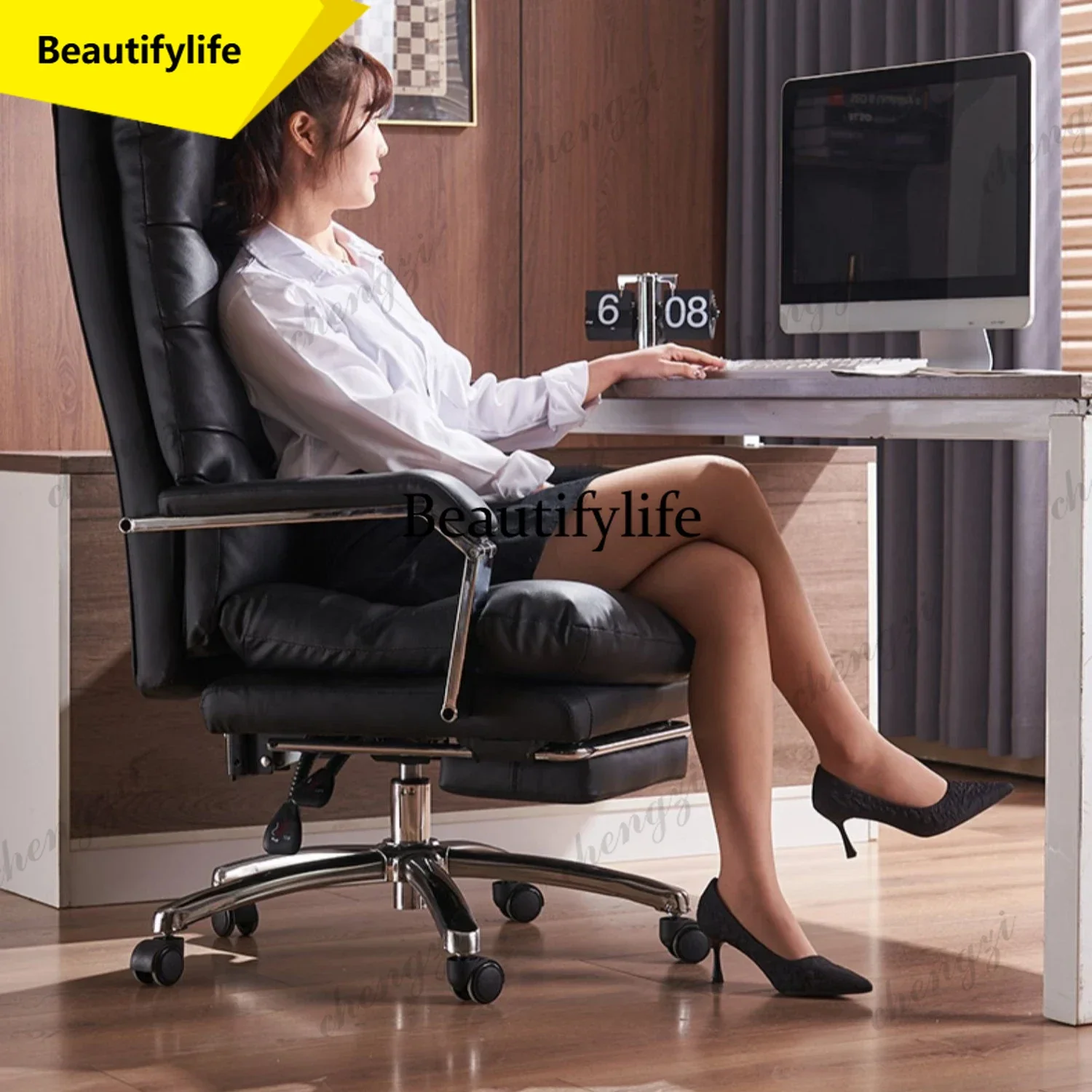 M02 TTT Modern Ergonomic Chair Comfy Nordic Designer Executive Footrest Backrest Wheels Chair Lazy Ergonomic Cadeira Gamer
M02 TTT Modern Ergonomic Chair Comfy Nordic Designer Executive Footrest Backrest Wheels Chair Lazy Ergonomic Cadeira Gamer