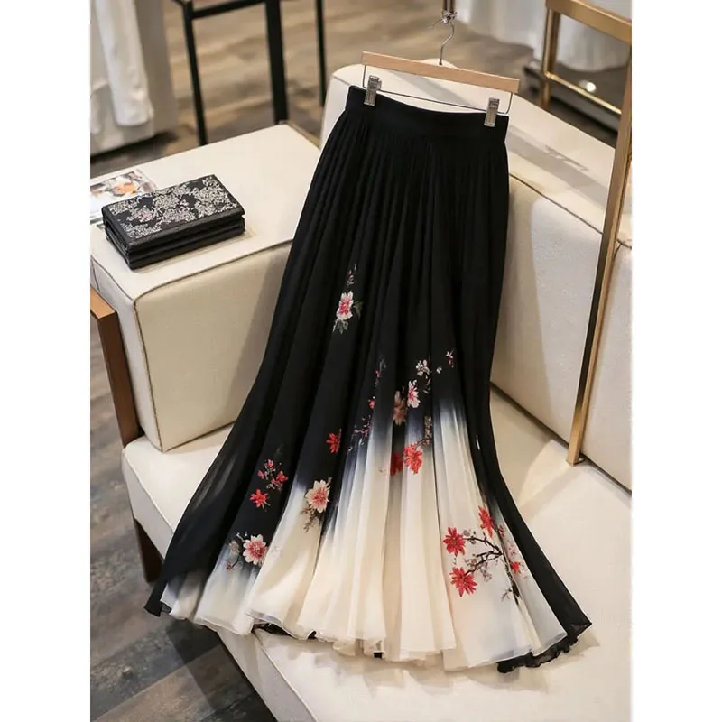 Women's Fashion Chiffon Skirt Spring And Autumn New Design Sense Temperament Beautiful High Waist Printed Comfortable Skirt
Women's Fashion Chiffon Skirt Spring And Autumn New Design Sense Temperament Beautiful High Waist Printed Comfortable Skirt