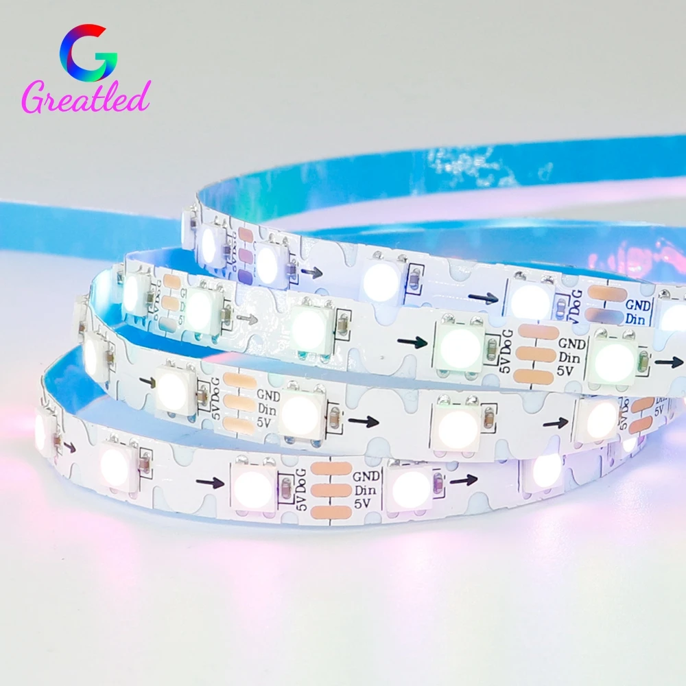 WS2812B WS2815 S Shape 8mm LED Strip 60LED/m 5050 RGB Pixel IC Individually Addressable Led Tape Light Bendable DC5V/DC12V
WS2812B WS2815 S Shape 8mm LED Strip 60LED/m 5050 RGB Pixel IC Individually Addressable Led Tape Light Bendable DC5V/DC12V