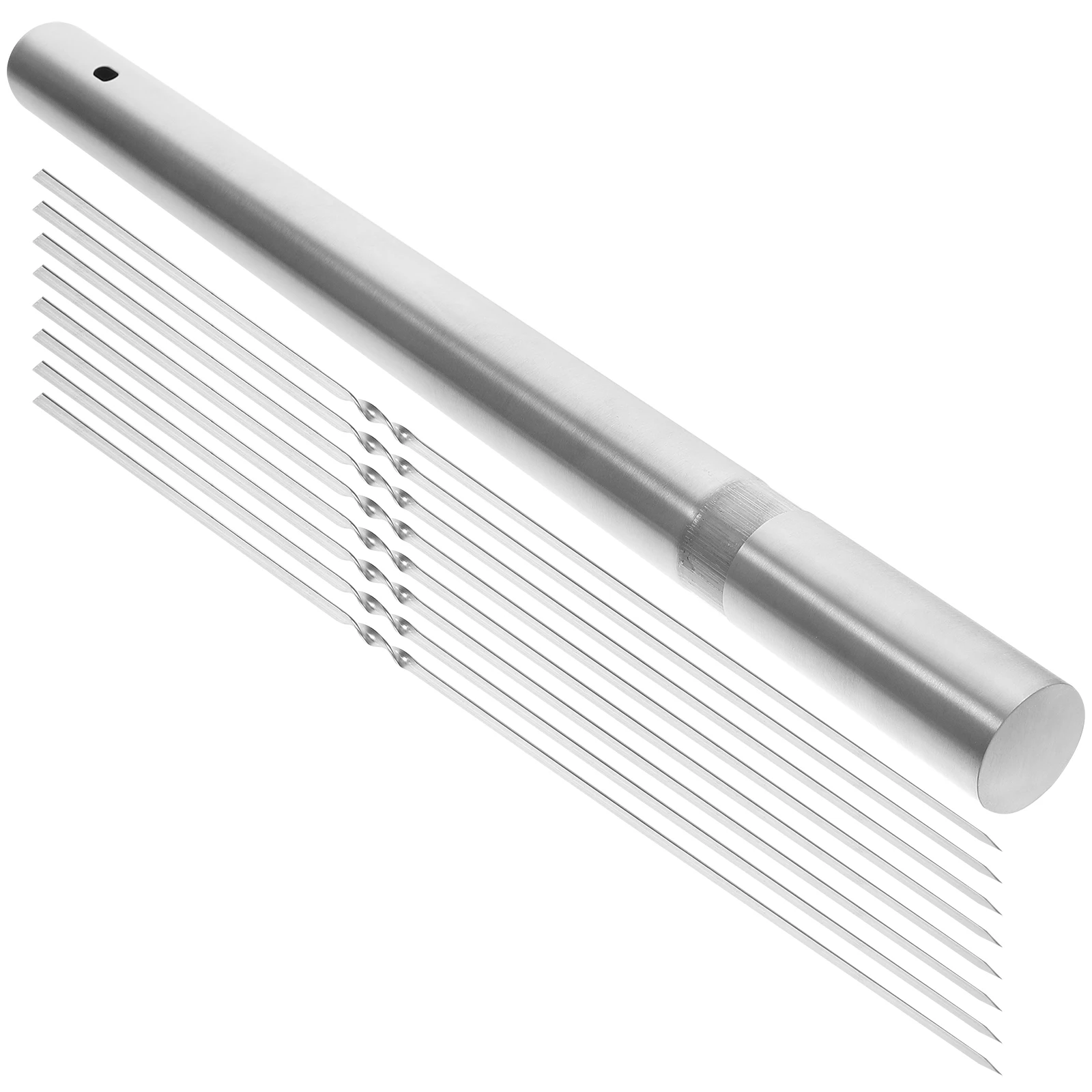 Stainless Steel BBQ Skewers Grilling Meat Vegetables Reusable Metal Tools Flat Kebab Sticks Easy to Carry Store Safe
Stainless Steel BBQ Skewers Grilling Meat Vegetables Reusable Metal Tools Flat Kebab Sticks Easy to Carry Store Safe