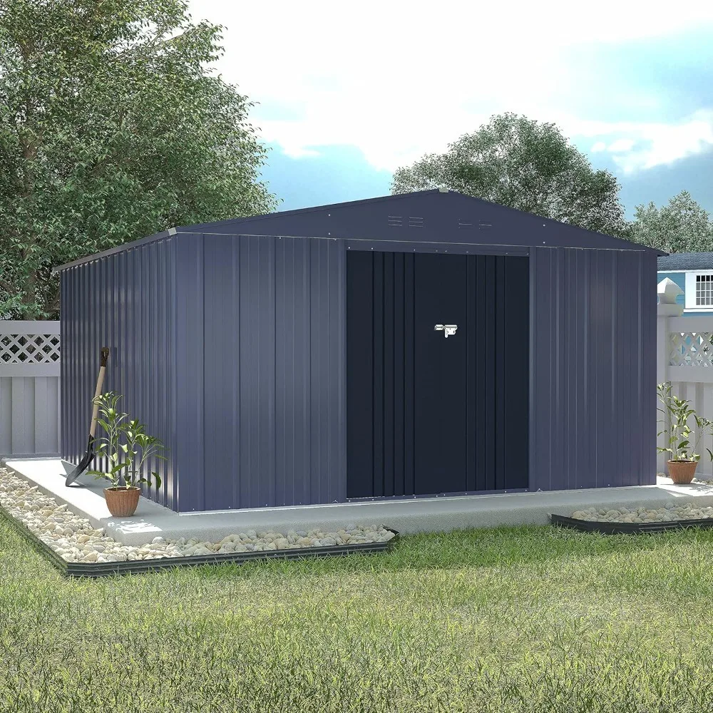 10' x 10' Outdoor Storage Shed with Thicken Galvanized Steel, Metal Shed with Lockable Doors, Lawn Tool Outdoor Shed
10' x 10' Outdoor Storage Shed with Thicken Galvanized Steel, Metal Shed with Lockable Doors, Lawn Tool Outdoor Shed