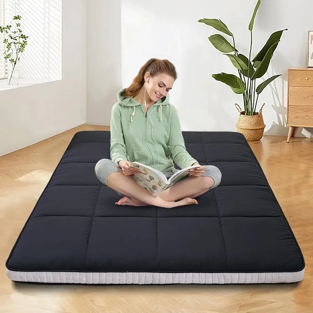 Extra Thick Japanese Futon Floor Mattress Queen Size 60"x 80", Floor Mattress Pad, Foldable Tatami Mat Portable Dormitory Sleepi
Extra Thick Japanese Futon Floor Mattress Queen Size 60"x 80", Floor Mattress Pad, Foldable Tatami Mat Portable Dormitory Sleepi