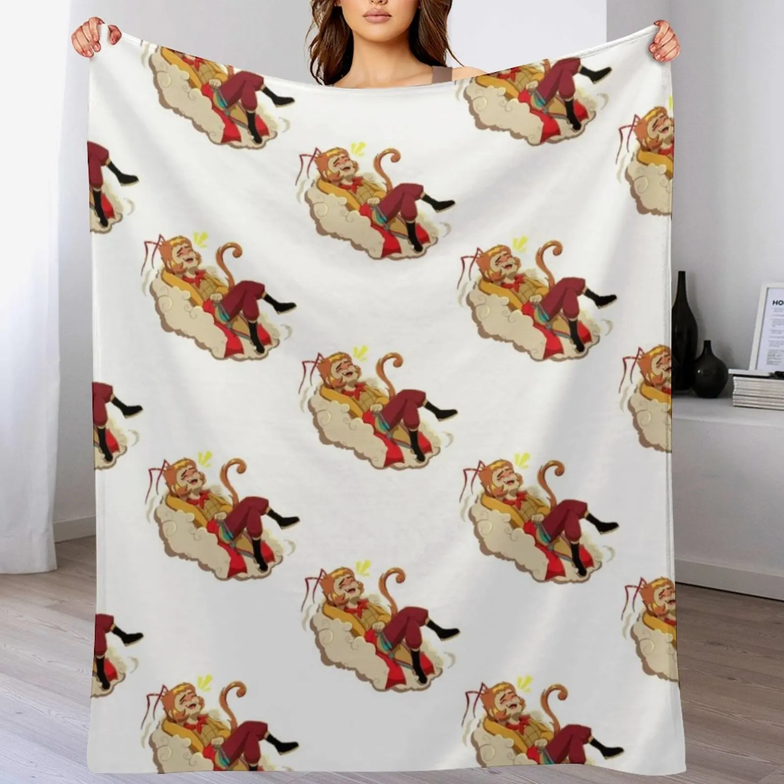 Happy Monkey King (Monkie Kid) Throw Blanket Men's Soft Warm Throw Blanket for Couch
Happy Monkey King (Monkie Kid) Throw Blanket Men's Soft Warm Throw Blanket for Couch