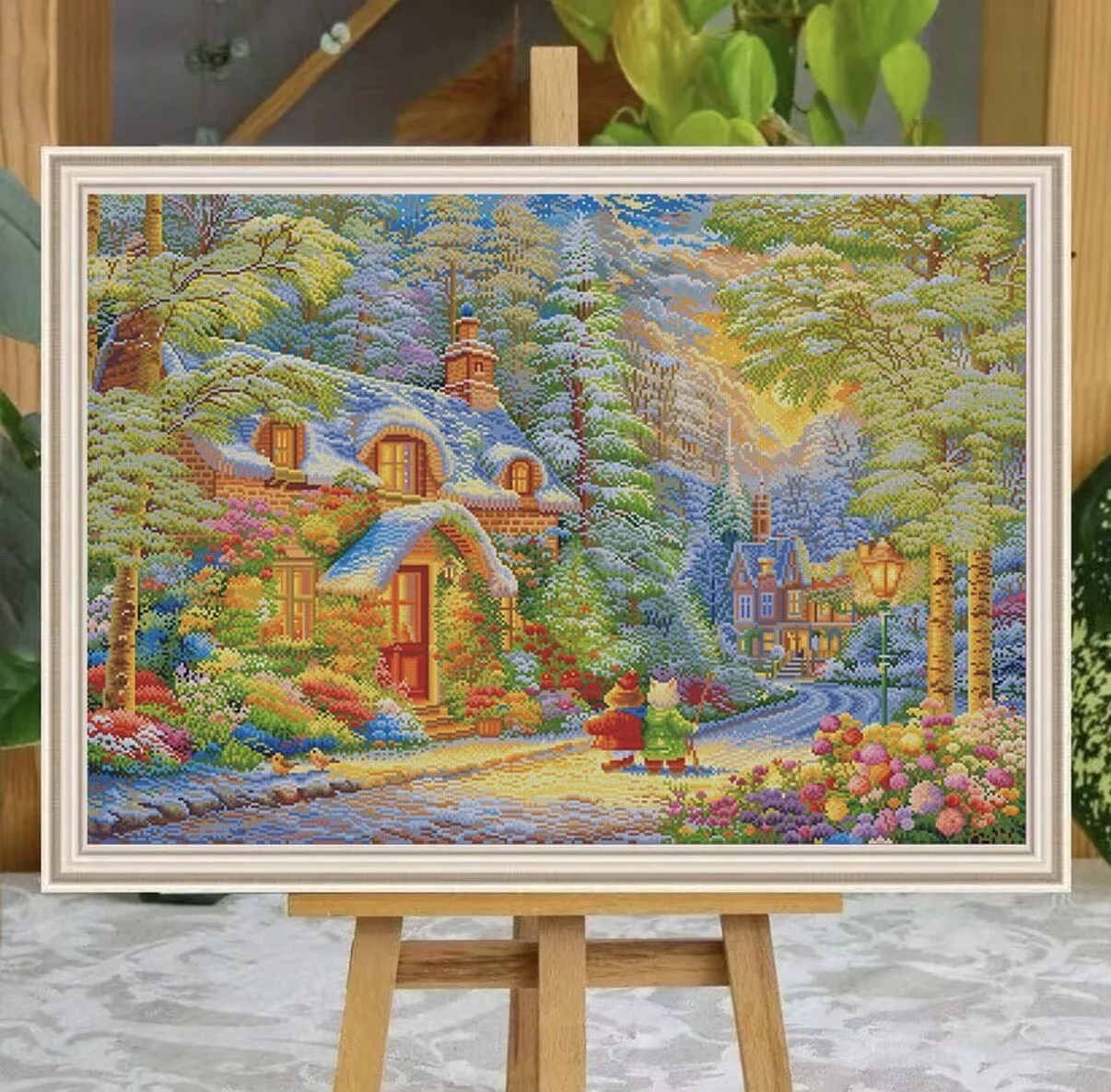 9ct 110x85cm Winter House Embroidery DIY Printed Kits Cross Stitch Needlework Set Home Decor Crafts 70 Colors
9ct 110x85cm Winter House Embroidery DIY Printed Kits Cross Stitch Needlework Set Home Decor Crafts 70 Colors