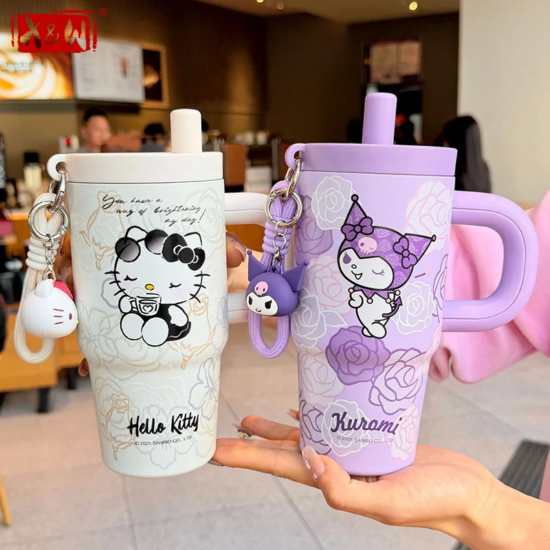 X&W 650ML Thermal Mug Hello Kitty Kuromi Straw Insulated Cup with Rope Portable Sports Water Bottle Car Coffee Cup Keep Hot Cold
X&W 650ML Thermal Mug Hello Kitty Kuromi Straw Insulated Cup with Rope Portable Sports Water Bottle Car Coffee Cup Keep Hot Cold
